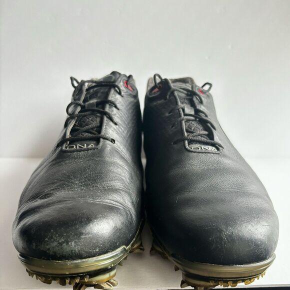 Footjoy FJ DNA 2.0 Golf Shoes Men's Size 11 Soft Spikes Black Leather Lace Up - Picture 3 of 8